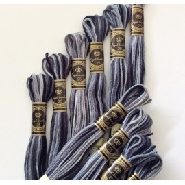 Fils à broder tons Acier Variation 2