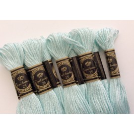 Fil à broder en coton Bleu Ciel