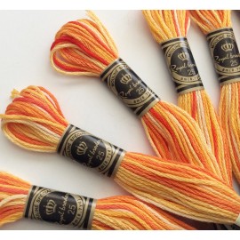 Fils à broder Variations Orange Citrouille