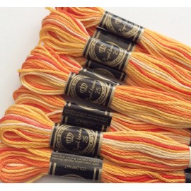 Fils à broder Variations Orange Citrouille 2