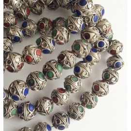 10 perles rondes à facettes