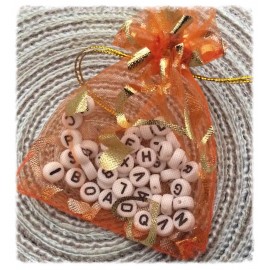 Perles alphabet version noires et blanches 2