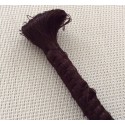 Fil de soie végétale marron chocolat