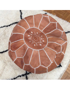 Poufs traditionnel en cuir