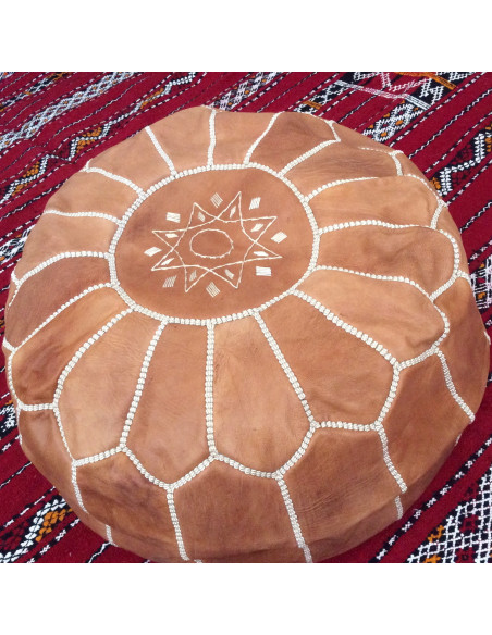 Poufs traditionnel en cuir