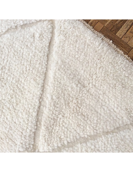 Tapis Beni Ouarain Beige/Ecru