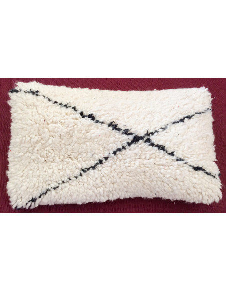 Coussin Beni Ouarain tissé mains