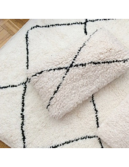 Coussin Beni Ouarain tissé mains