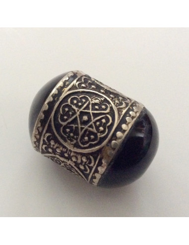 Perle en Métal couleur Noire