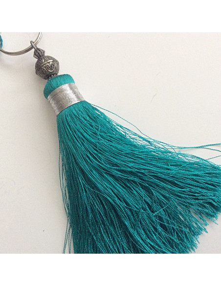 Pompon en soie Vert d’Eau