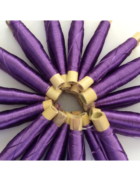 Fil en soie sabra couleur Lilas