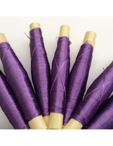 Fil en soie sabra couleur Lilas