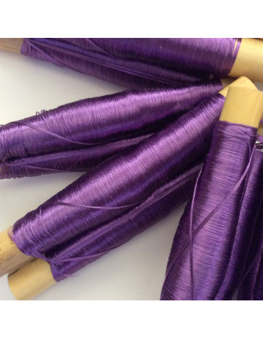 Fil en soie sabra couleur Lilas