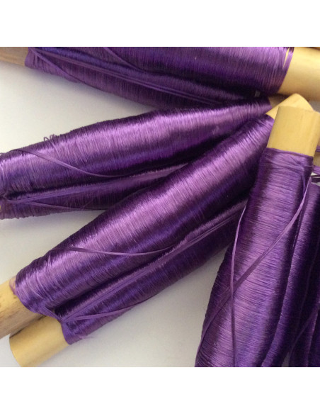 Fil en soie sabra couleur Lilas