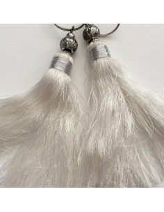 Pompon breloque Blanc