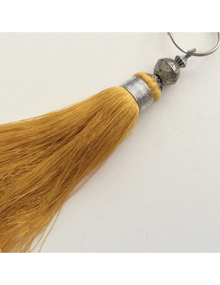 Pompon doré en soie sabra