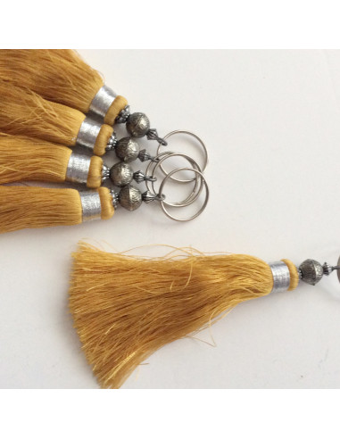 Pompon doré en soie sabra