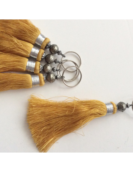 Pompon doré en soie sabra