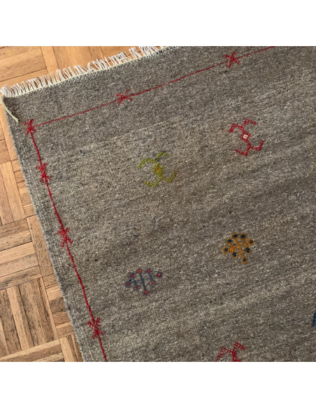 Tapis berbère gris 1m x 75 cm