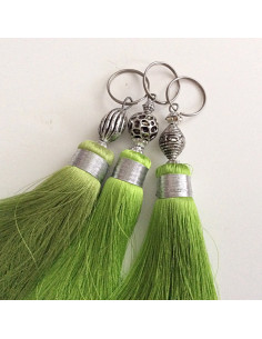 Pompon en soie de couleur...