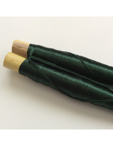 Fils en soie végétale Vert Empire