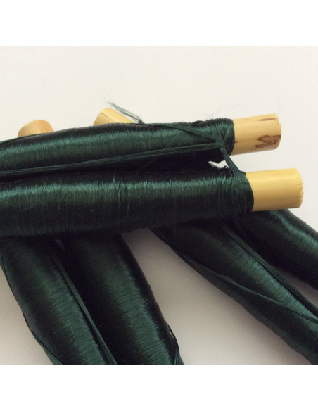 Fils en soie végétale Vert Empire