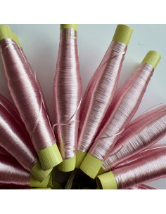 Fils en soie végétale Roses...