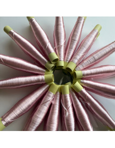 Fils en soie végétale Roses... 2