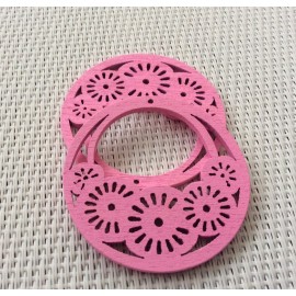 Créoles en bois roses