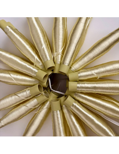 Bobine de soie sabra Jaune Claire x2