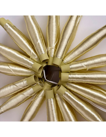 Bobine de soie sabra Jaune Claire x2