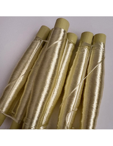 Bobine de soie sabra Jaune Claire x2