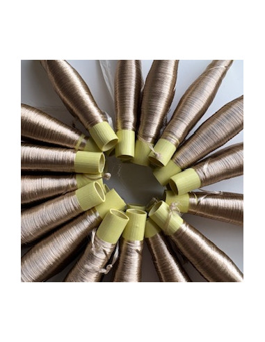 Fils en soie vegetale de couleur...