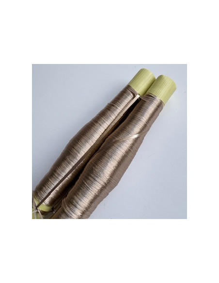 Fils en soie vegetale de couleur Sable x2 bobines