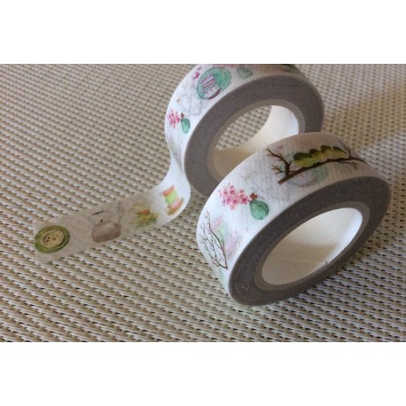 Masking tape aux motifs de cuisine et printemps