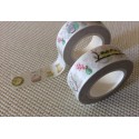 Masking tape aux motifs de cuisine et printemps