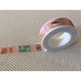 Washi masking tape thème timbres naissance