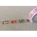 Washi masking tape thème timbres naissance