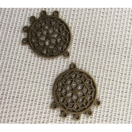 2 Breloques attrape rêves  bronze 2