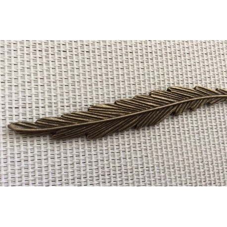 Marque Pages Plume de couleur bronze