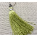 Pompon vert amande en Soie végétale Pompon vert amande en Soie végétale