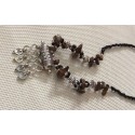 Collier artisanal marocain aux tons marron Collier artisanal marocain aux tons marron