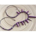 Collier fantaisie violet Collier fantaisie violet