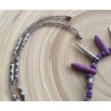 Collier fantaisie violet Collier fantaisie violet