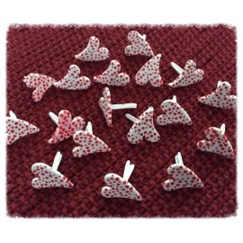 Lot d'attaches parisiennes  rouges et blanches