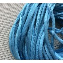 Cordon tressé en nylon bleu ciel