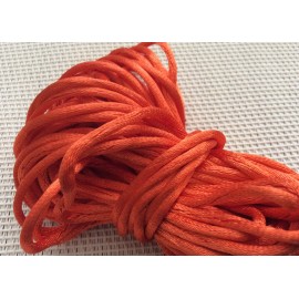 Cordon tressé Orange en nylon 2
