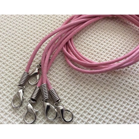 Cordon en cuir rose Cordon en cuir rose