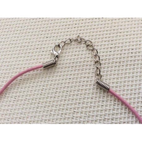Cordon en cuir rose Cordon en cuir rose