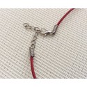 Cordon rouge en cuir pour bijoux Cordon rouge en cuir pour bijoux